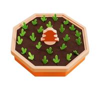 Generisch Radish Pull Carrot Harvest Game Wood, Multifunctional Puzzle Game for Sorting, Counting Sizes, Gifts to Carrots (Orange, 24.5 x 24.5 cm)