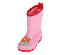 Generisch Rain Boots Boys and Girls Non-Slip and Wear Children Four Rain Boots Children School Students Casual Rubber Shoes All Outdoor Water Shoes, pink, 10 UK Child
