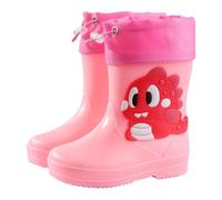 Generisch - Rain boots for adjustable ankle boots with comfortable fit, robust outdoor play shoes for toddlers from two to nine years, pink, 8 UK Child