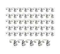 Generisch Rain Gutter Light Clips, Waterproof Metal Hooks, Pack of 50 Fairy Lights Roof Clips for LED Strips Banner Signs Decorations Halloween Wedding Party Events