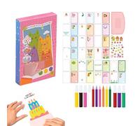 Generisch Rainbow Scratch Art for Kids - Creative Scratch Art Set for Girls Rainbow Scratch Paper for Toddlers | Scratch Postcards for Kids Art and Craft Kit Scratch Painting for Kids