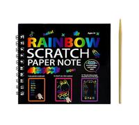 Generisch Rainbow Scratch Paper - Magic Craft Notebook Sheets | Creative Drawing Activity Paper for Students, Kids, Girls, Classroom, Nursery, Party, Airplane, Car, Travel, Home, U