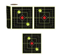Generisch Range Targets Splatter - 100 Sheets Adhesive Target | 6 Inch Self-Adhesive Reactive Fluorescent Yellow Stickers for Practising Arch in Various Environments