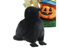 Generisch Raven Plush - 15 cm Gothic Animal Cushion, Cute for Children from 3 Years, Pretty Table Decoration, Car, Bedroom, Living Room, Halloween Party Gift