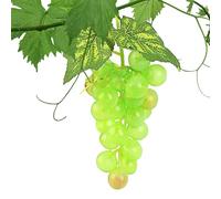 Generisch Realistic Artificial Grapes, Fake Grape Bundles, Black Purple Green Grapes with 18 Pieces, Fake Grape Bundles with Various Colours, Artificial for Rooms, Weddings and