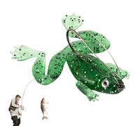 Generisch Realistic Frog Fishing Bait - Soft Floating Swimming Bait - Artificial Bait for Bass, Trout - Life-Experiencing Frog Bait for Saltwater and Freshwater Angle Adventures