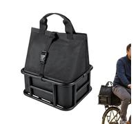 Generisch Rear Bicycle Basket - 34.4 x 30.5 x 15 cm | Large Wire Basket | Rustproof High Capacity Removable Inner Pocket Quick Release Pannier Rack Storage For Cycling Camping Accessories Device Set