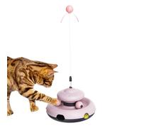 Generisch Record Player Ball Toy, Cat Track Toy, Colourful Cat Self-Representation Toy, Portable Animal Enrichment Ball, Funny Pet Supplies for Home, Travel