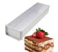 Generisch Rectangular Baking Mould with Lid Baking Tray Cake Mould Square Baking Frame Rectangular Adjustable Square Springform Cake Tray Loaf Tin 30 cm Bread Baking Mould Cinnamon Snail