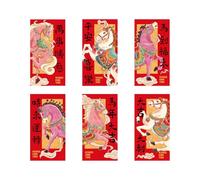 Generisch Red Envelopes - Year 2026 - Themed Package Set, Cute Chinese New | Cultural Gift Money Holder with Bright Festival Design for the Success of Weddings in Spring, White