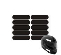 Generisch Reflective Stickers for Helmets Pack of 10 Safety Stickers | acrylic stickers for helmets for license plate car bike driveway night fire brigade truck and