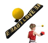 Generisch Reflex Boxing Headband - Adjustable Strap Punching Ball Set Coordination Agility Tool Reaction Speed Trainer Solo Training Equipment Compact Boxing Game for