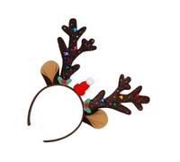 Generisch Reindeer Headband - Festive Headband | Deer Antlers Headband for Face Washing - For Travel Holiday Camping Picnic BBQ Garden Party Meeting Dinner Stage