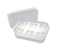 Generisch Reptile Egg Incubator - ABS 16 x 11 x 5 cm 12-Compartment Tray | Transparent Amphibian Breeding Tray for Geckos, Lizards, Snakes and Lionmanes | Reptile Box