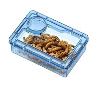 Generisch Reptile Food Bowl, 9.5 x 7 cm, Escape Proof, with Compartment, Easy-Care Leopard Gecko Feeding Bowl for Aquarium, Wear-Resistant for Hermit Crab, Spider, Chameleon, Iguana, Voge