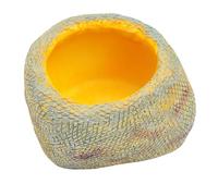 Generisch Reptile Water Bowl, Realistic Resin Stone with Wide Base - Water Bowl for Terrariums, for Gecko, Turtle, Hermit Crab, Spider for Watering in the Terrarium