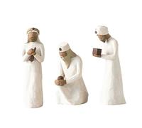 Generisch Resin Christmas Nativity Scene Set, Nativity Figures, Holy Family with Animals, Decorative Nativity Scene (King 3 Pieces)