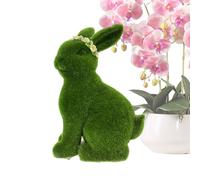 Generisch Resin Moss for Outdoor Use - 7.28 Inch Crouching , Ornament, Flocked Surfaces, Easter Sculpture, Whimsical Green Decoration, Desk and Table Decoration, in the Living Room