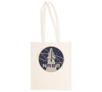 Generisch Retro Nasa Logo Unisex Shopping Bag, Beige, Reusable