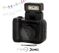 Generisch Retro Video Camera, Small Retro Camera - Retro Digital Camcorder with LED Flash - Portable Video Camera Recorder, Multifunctional Compact Vintage Camcorder for Vlogging Recording