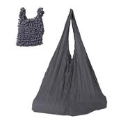 Generisch Reusable Shopping Bags, Stretchy Carry Bag with Handle, Large Volume, Foldable, Reusable Carry Bag, Travel, Work, School, Gym, Market, Picnic, University, gray, Siehe Beschreibung