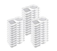 Generisch Reusable Snack Pack Containers, Pack of 30 Snack Boxes with 2 Compartments, Leak-proof Snack Boxes, Container with Double Compartment for Preparing Meals, Dips