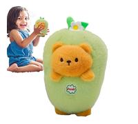 Generisch Reversible Carrot Plush, Reversible Rabbit Stuffed Toy, Cute Bear in Vegetable Doll - Soft Eggplant Transforming Stuffed Animals, Car Decoration, Playmate for Childhood
