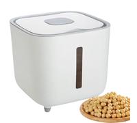 Generisch Rice Storage Container - 27cm, 10kg PP Airtight Food Bucket | Anti Insect & Moisture Box for Grain Flour | Leakproof Dee Preservation Container for Kitchen