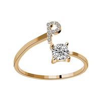 Generisch Rings Cheap 1 Ring Rhinestone Set Zirconia Open Adjustable Rings Jewellery Accessories Gifts Elegant Diamond Rings for Women Rings Packaging, one size, Metal, No Gemstone
