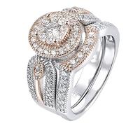 Generisch Rings Dream Catcher Metal for Women Full Women's Ring Swing Bar with Rings, 9, Metal, No Gemstone