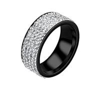 Generisch Rings Lion Five Ring, Fashionable Couple Ring from Movie Poster The Rings, 13, Stainless Steel, No Gemstone