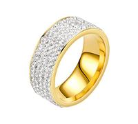 Generisch Rings Lion Five Ring, Fashionable Couple Ring from Movie Poster The Rings, 13, Stainless Steel, No Gemstone