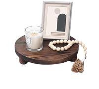 Generisch -Riser Plant Stand, Round Farmhouse, Pedestal Stand, Decorative Bathroom Tray, Farmhouse Soap Stand