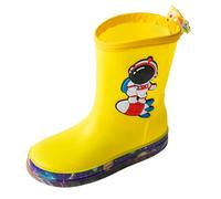 Generisch Robust children's boots with motif for boys as comfortable leisure shoes, outdoor activities in all weather conditions, yellow, 1/1.5 UK