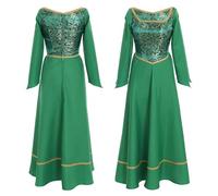 Generisch Rockabilly Dresses Long Women's Halloween Gothic Costume Steampunk Renaissance Costumes Vintage Medieval Dress Short Retro Cocktail Dress Women Party Dress for Cocktail Cosplay Party