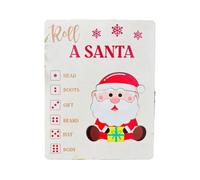 Generisch Roll-A-Santa Puzzle Game, A Family Reunion Game that Creates Festive Atmosphere Allows Family (Khaki, 15 cm)