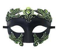 Generisch - Roman Half Face Carnival Costume Masquerade Party Accessory for Festivals (Green, One Size)