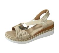 Generisch Roman Women's Sandals with Rope Platform Sole Casual Wedge Heel Shoes for Robust Leisure Kickers with Extra Thick Sole Comfortable Everyday Shoes for Holidays City Stroll