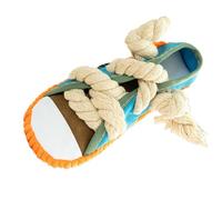 Generisch Rope Toy for Dogs - Squeaky Teether in Shoe Shape as a Game - Squeaky Toy for Dogs - For Small, Medium and Large Dog Breeds for Massage of Gums Indoors and