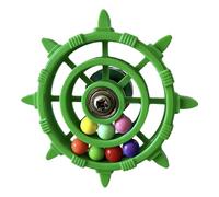 Generisch Rotating Toy Colourful Beads PP 62 g 9.6 cm Rotating Windmill for Parrots - Nibbler Cage Accessories Against Boredom for Lovebirds and Parakeets