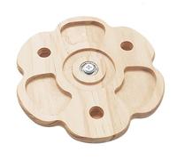 Generisch Rotating Wooden Dragon Chew Toy for Cats - Interactive Cage Accessory Wheel | Interactive Hamster Toys | Rotating Chinchilla Chew Toys | Hamster Exercise Toy, Bunny Biting Toy for Playing