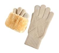 Generisch Running gloves, knitted thermal gloves, knitted warm gloves, for cycling, driving, riding, hiking, work, ice skating and writing messages