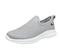 Generisch Running Shoes Men's Trainers Lightweight Breathable Sports Shoes Ergonomics-Oriented Men's Shoes Zero-Drop Comfortable Casual Shoes Soft Sole Men Non-Slip Arch Support Trainers, gray, 13.5
