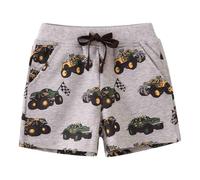 Generisch Running Shorts Boys Knitted Shorts for Toddlers Boys Animal Print Drawstring Swimming Trunks Cotton Shorts Beach Swimming Trunks for Little Boys Short Shorts Boys 152, Light grey, 2 Years