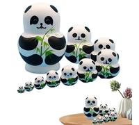 Generisch Russian Dolls, Traditionally Hand-Painted - Wooden Dolls | For Fireplace, Display, Bedroom, Children's Room and as Table Decoration on Holidays