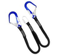 Generisch Safety Belt, Shock-Absorbing Catch Lines with Hooks, Double Legged Internal Shock-Absorbing Safety Lead, for Dogs, Children, Construction, Tree Climbing, Car, Roof, Travel, Plane