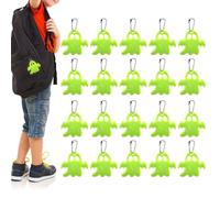 Generisch Safety Reflectors for the Backpack, 20 Pieces Safety Embellishments Reflective Safety Equipment, for Halloween, Backpack, Cycling, Night Jogging and Hiking