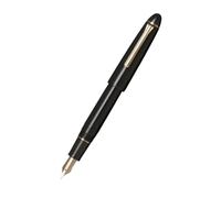 Generisch Sailor 1911 Casual L Fountain Pen, M (Medium), Clear Black, Stainless Steel Nib, Gold Accents, Cartridge/Converter, Includes 2 Ink Cartridges, Made in Japan