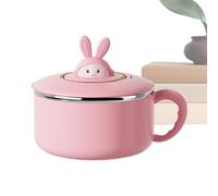 Generisch Salad Bowl with Lid | 1200 ml Large Capacity Dinnerware - Stainless Steel Bowl Large Volume with Lid for Rice Soup Sandwiches Home Kitchen Student Room