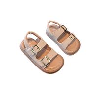 Generisch Sandals for Babies Boys Comfortable Outdoor Beach Shoes with Flower Bow Non-Slip Rubber Sole Newborn Toddler First Walking Shoes Summer Sandals, White, 30 EU 3X-Schmal